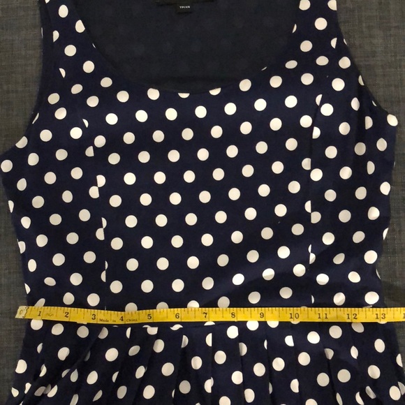 Polkadot dress in navy blue size XS - Picture 5 of 5